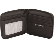 Бумажник Victorinox Tri-Fold Wallet на молнии, чёрный, 11x1x10 см 31172601