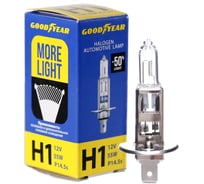 Автомобильная галогенная лампа Goodyear Н1 12V 55W P14,5s More Light GY011124