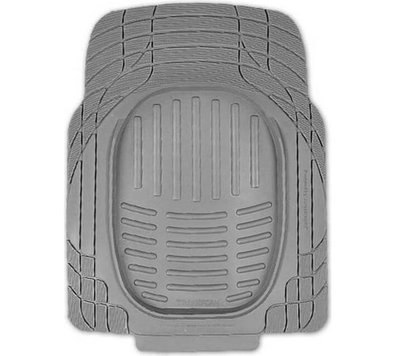 Коврики AUTOPROFI TRANSFORM передние, 2 шт., 77х57 см, ПВХ, серый MAT001 GY