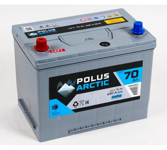 Аккумулятор POLUS ARCTIC 6СТ-70.1 (70D26R) бортик PA70D26R