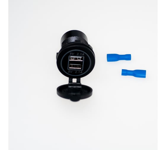 Разъем Usb в авто врезной Pro Legend 12V-24V 2USB Круглый 4.2A PL9380 1