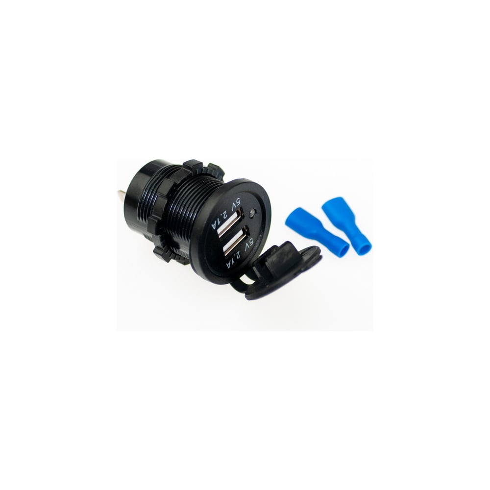 Разъем Usb в авто встраиваемый Pro Legend 12V-24V 2USB Круглый 4.2A ...