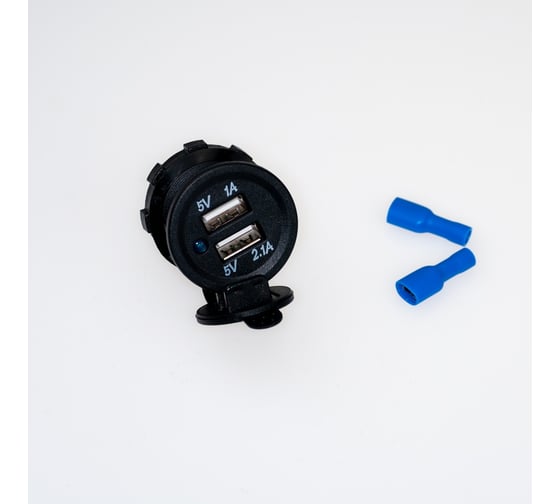 Разъем Usb в авто врезной Pro Legend 12V-24V 2USB Круглый 3.1A PL9382