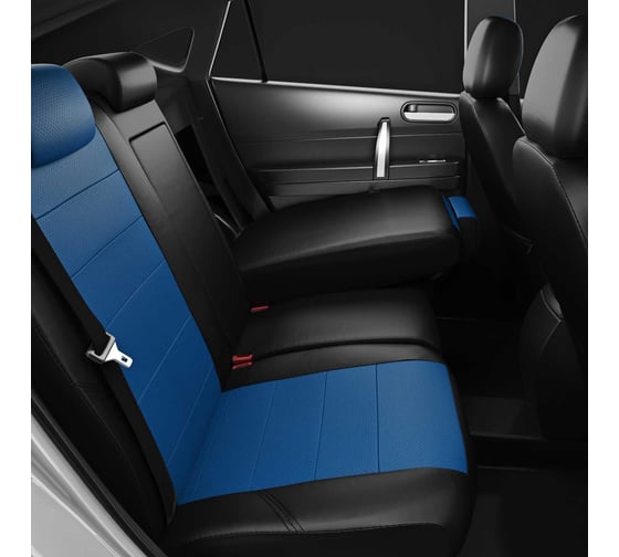 Авточехлы AVTOLIDER1 для Nissan Almera G15 с 2014-н.в. седан NEW. Задняя спинка 40 на 60, сиденье единое NI19-0405-EC05