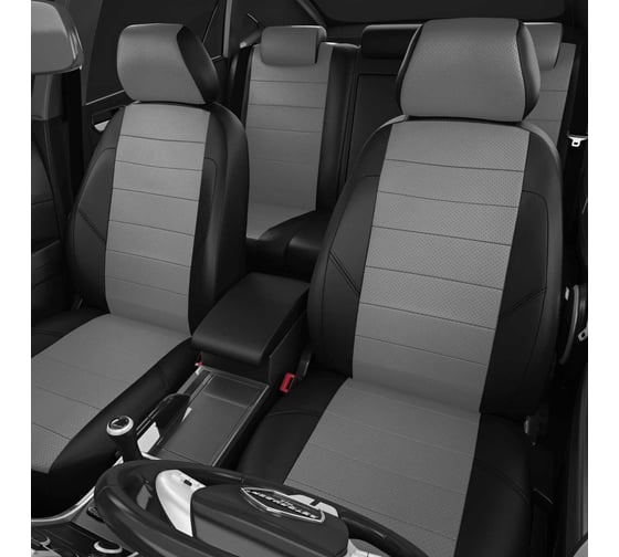 Авточехлы AVTOLIDER1 для Nissan Almera Classic с 2006-2012г. седан Classic. Задний подлокотник (молния), 5-подголовников NI19-0403-EC02