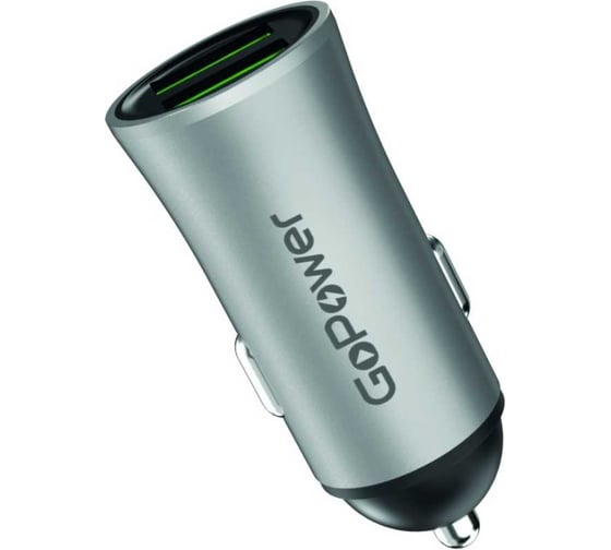 Автомобильное З/У GoPower GPC07U 2USB серый 00-00022627 1
