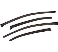 Дефлекторы окон Chromex с хромированным молдингом Haval F7 внедорожник (2019), 4шт/Хавал Ф7 CHROMEX.63030