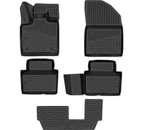 Коврики 3D в салон FORMAT подходят для EXEED VX 2021, Кроссовер, 5 шт. ПУ, повышенная износостойкость FORMAT.3DAN0020210k