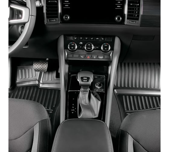 Коврики 3D в салон FORMAT подходят для GEELY Emgrand 7 SS11 2023, 4 шт. ПУ, повышенная износостойкость FORMAT.3DAN0470210k