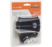 Разветвитель прикуривателя BLACK на 3 гнезда,длина кабеля 60см 12V Автостоп AB-54402 446217