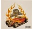 Наклейка АВТОСТОП CUSTOM RIDES 11х13см AB-93022 2