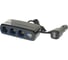 Разветвитель прикуривателя BLACK 3 гнезда+2USB,с подсветкой 12-24V Автостоп AB-54405 446215 1