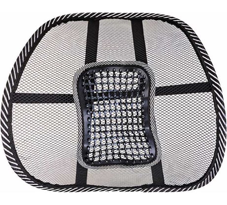 Анатомическая массажная поддержка под спину SKYWAY Support-04 полиэстер/пластик черный S10201005