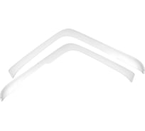 Дефлекторы окон Rein SHACMAN X6000 грузовик, тягач 2022, накладной, белый / Шакман Х6000 WV1287 REINWV1287