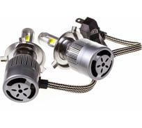 Автолампа-LED SKYWAY H4 26W 6000K 2500Lm 12/24V 2-конт АТОМ (C6) рад+вент компл.2 шт S08701003