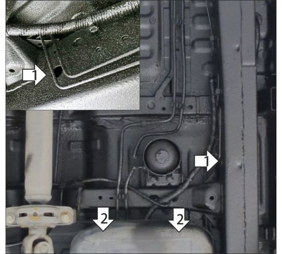 Защита стальная MOTODOR 2 мм ТФ JAC T6, Sollers ST6. 78307