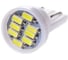 Автолампа диод SKYWAY T10W5W 24V 8 SMD диодов 1-конт белая салон, габариты, номер, стопы S08202007 1