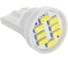 Автолампа диод SKYWAY T10W5W 24V 8 SMD диодов 1-конт белая салон, габариты, номер, стопы S08202007 3