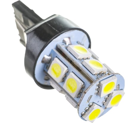 Автолампа диод SKYWAY T20/5W21/5W 12V 13 SMD без цоколя 2-контактная белая габариты, стопы S08201201
