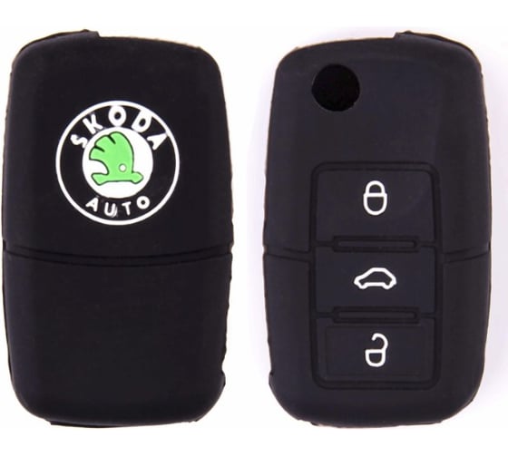 Автомобильный силиконовый чехол на ключ SKYWAY SKODA S05701031 1