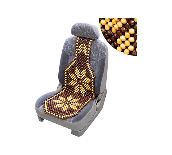 Накидка сиденья массажная SKYWAY Massage-05 дерево темное дерево, рисунок светлый S01305007