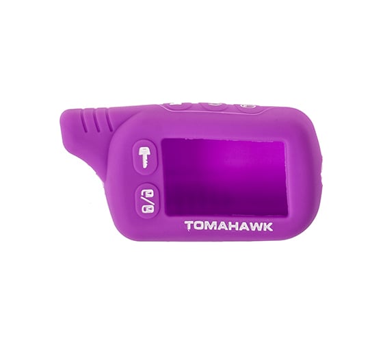 Силиконовый чехол на сигнализацию SKYWAY TOMAHAWK TZ9010, 9020, 9030 сиреневый S08903018