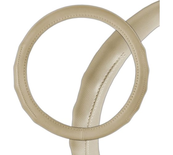 Оплетка SKYWAY Touch-3 M экокожа, бежевая S01102144