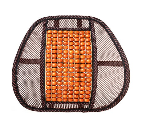 Поддержка под спину анатомическая массажная SKYWAY Support-03 полиэстер/дерево коричнево-бежевый S10201003