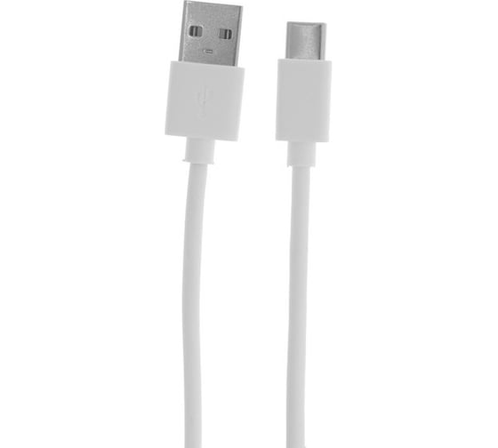 Автомобильное зарядное устройство Luazon 2 USB, 2 А, 12 В, кабель Type-C 1 м, 2 А, белое 4598430