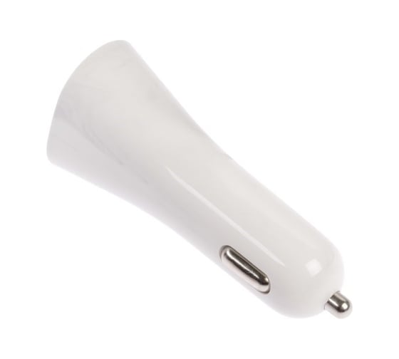 Автомобильное зарядное устройство Luazon UC-41, 2 USB, 2A, кабель lightning, 1 A, 1 м, белый 4310385