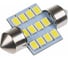Автолампа SKYWAY диод T11 (C5W) 12V 12 SMD диодов 1-конт 31мм Белая (в компл. 2 шт.) S08201157 1