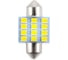Автолампа SKYWAY диод T11 (C5W) 12V 12 SMD диодов 1-конт 31мм Белая (в компл. 2 шт.) S08201157 7