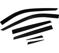 Дефлекторы окон Rival Omoda C5 2021-н.в., рынок РФ, литьевой поликарбонат, 6 шт., 30201002