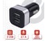 Автомобильное зарядное устройство SONNEN 2 порта USB, выходной ток 2.1 А, черное-белое 454796 5