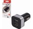 Автомобильное зарядное устройство SONNEN 2 порта USB, выходной ток 2.1 А, черное-белое 454796 11