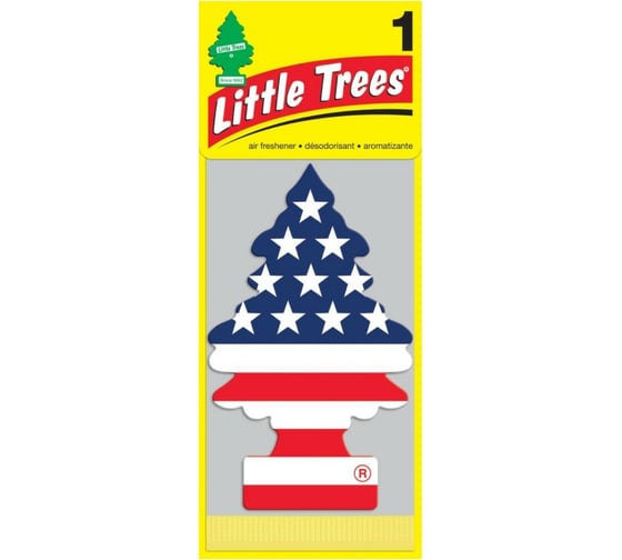 Ароматизатор Car-Freshner Ёлочка Американский флаг Vanilla Pride U1P-10945-RUSS