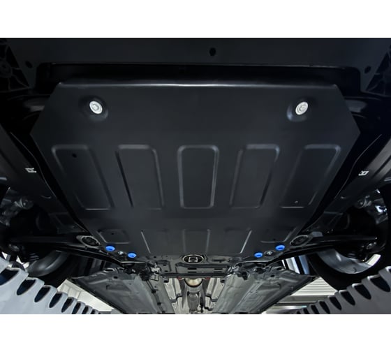 Защита картера+ комплект крепежа Rival сталь, GAC GS3, V-1.5, робот, передний, 2023- (рынок РФ) 111.3404.1
