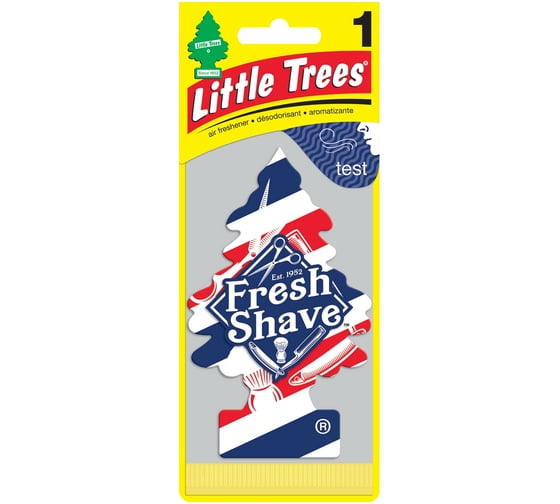 Ароматизатор Car-Freshner Ёлочка Fresh Shave Барбершоп U1P-17068-RUSS 1