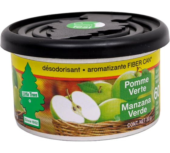 Ароматизатор в баночке Car-Freshner Fiber Can Green Apple Яблоко UFC-17816-24