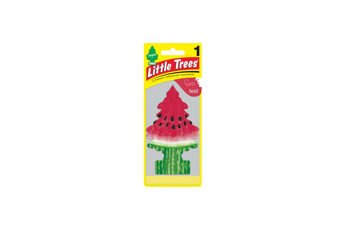 Ароматизатор Ёлочка Car-Freshner Watermelon Арбуз U1P-10320-RUSS - выгодная  цена, отзывы, характеристики, фото - купить в Москве и РФ