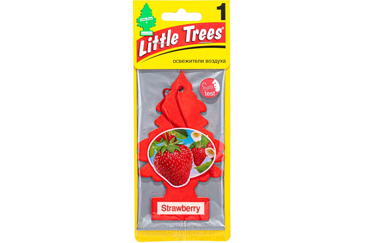 Ароматизатор Car-Freshner Ёлочка Strawberry Клубника U1P-10312-RUSS -  выгодная цена, отзывы, характеристики, фото - купить в Москве и РФ