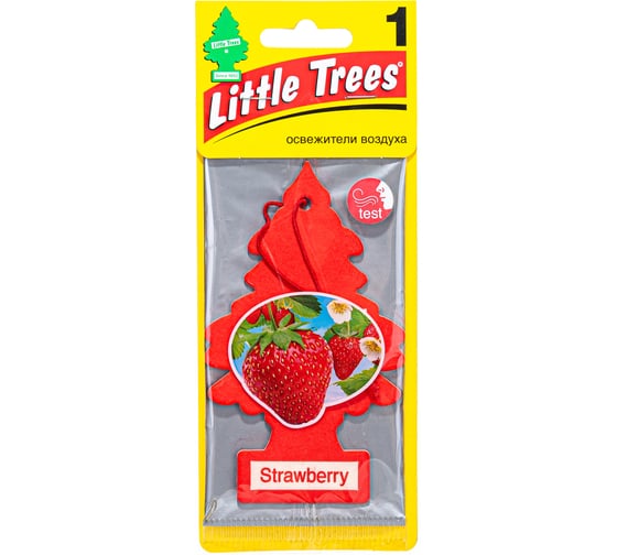 Ароматизатор Car-Freshner Ёлочка Strawberry Клубника U1P-10312-RUSS 1