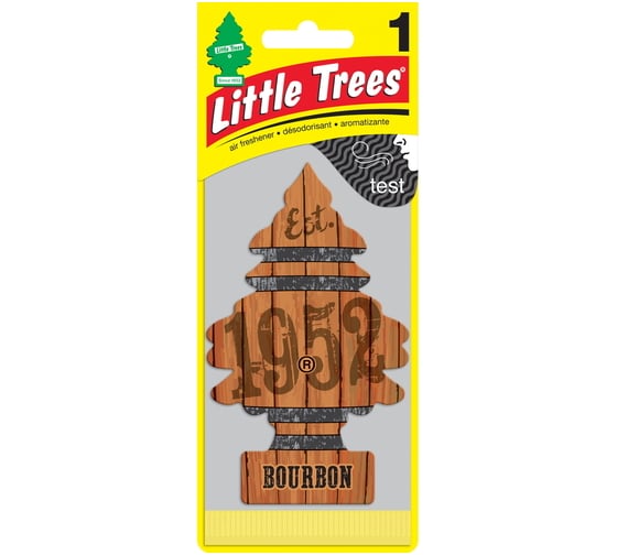 Ароматизатор Car-Freshner Ёлочка Bourbon Бурбон U1P-10975-RUSS