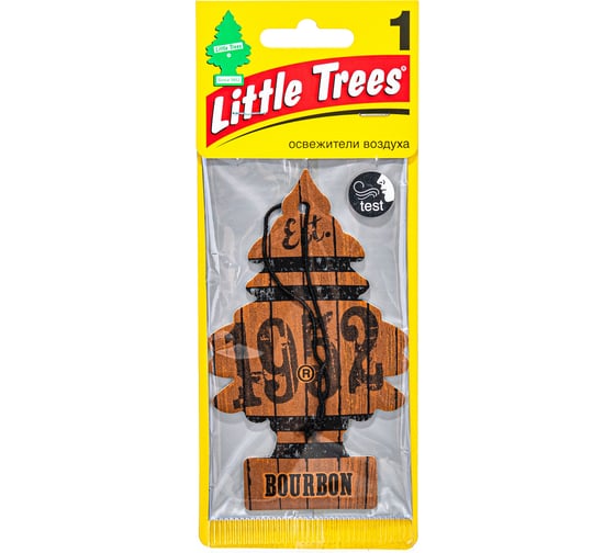 Ароматизатор Car-Freshner Ёлочка Bourbon Бурбон U1P-10975-RUSS