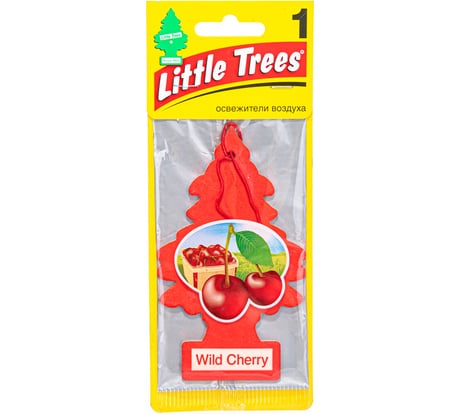 Ароматизатор Car-Freshner Ёлочка Wild Cherry Дикая вишня U1P-10311-RUSS