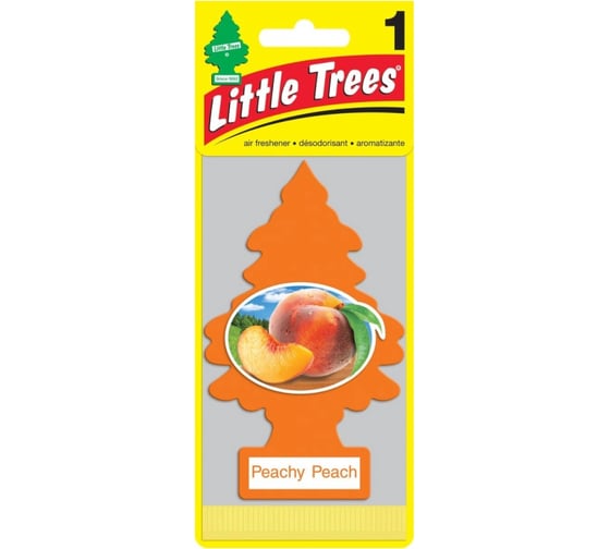 Ароматизатор Ёлочка Car-Freshner Peachy Peach Персик U1P-10319-RUSS