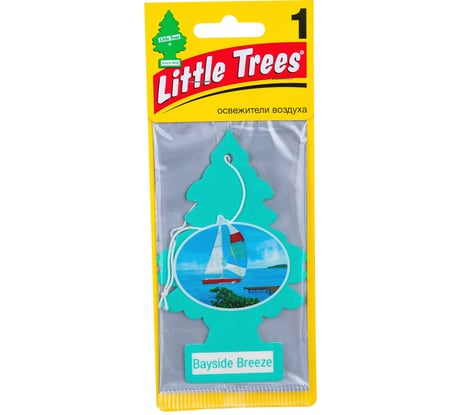 Ароматизатор Car-Freshner Ёлочка Bayside Breeze Прибрежный бриз U1P-17121-RUSS