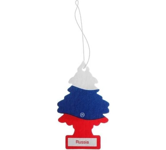Ароматизатор Car-Freshner Ёлочка Russian Flag Российский флаг U1P-19974-RUSS