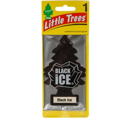 Ароматизатор елочка Car-Freshner Black Ice Черный лед U1P-10155-RUSS