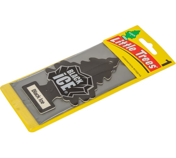 Ароматизатор елочка Car-Freshner Black Ice Черный лед U1P-10155-RUSS